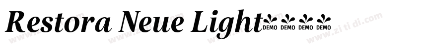 Restora Neue Light字体转换 Restora Neue Light字体转换
